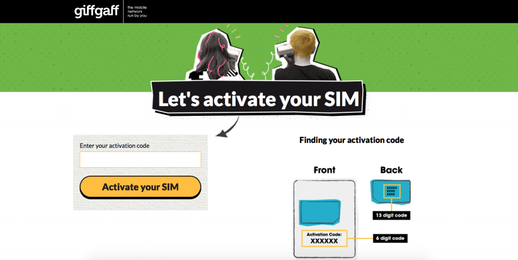 Activar SIM Giff Gaff
