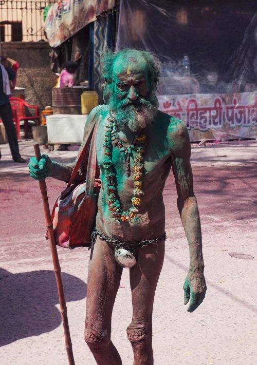 Celebración en la calle del Festival Holi